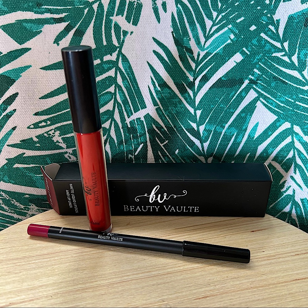 Beauty Vaulte Erupt Set Red Liquid Lip Kit